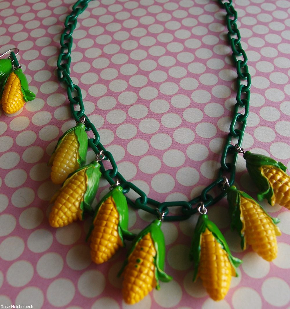 Plastic corn necklace