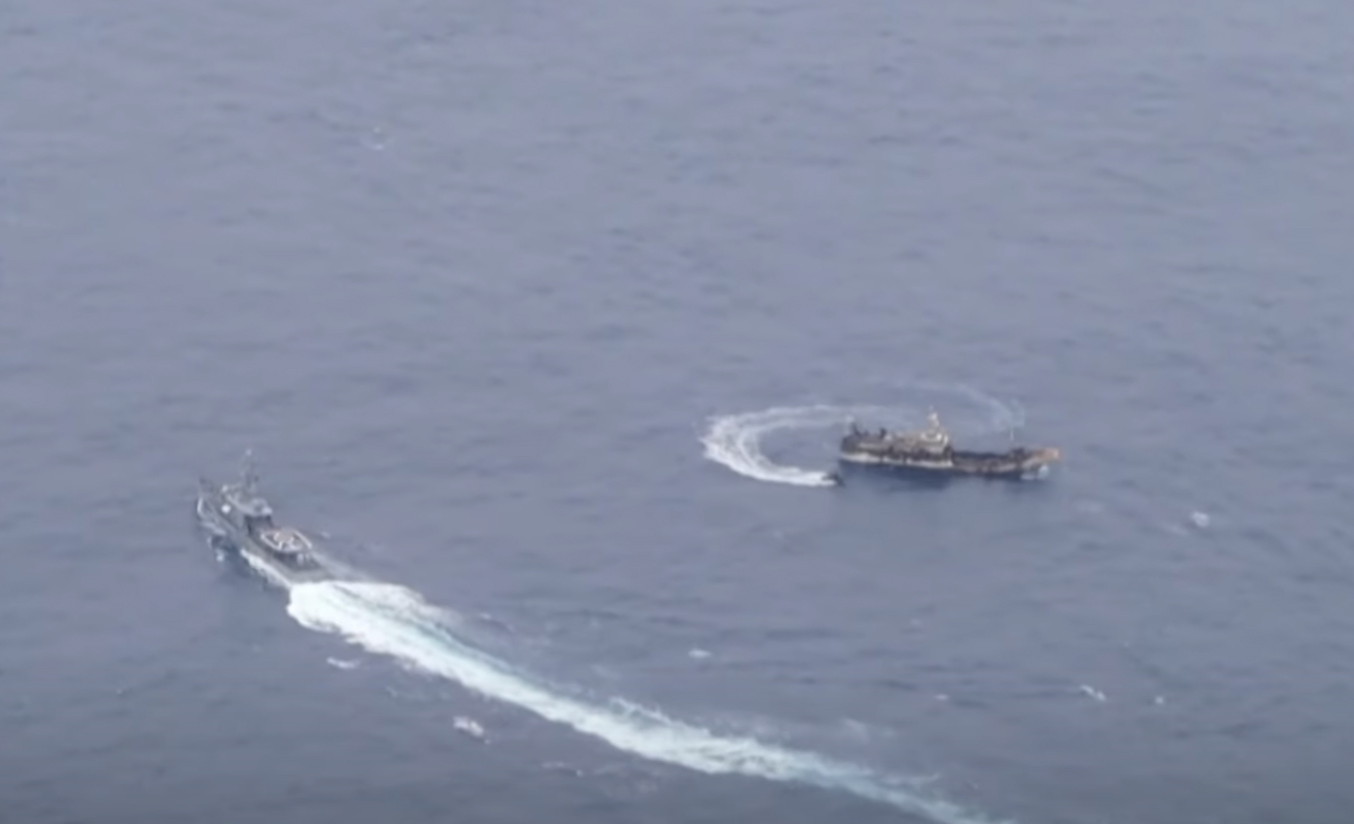 The fishing boats have illegally entered the EEZ at least a few hundred times in 2020.