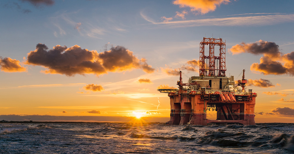 Decommissioning an oil rig is a costly and labor-intensive process.