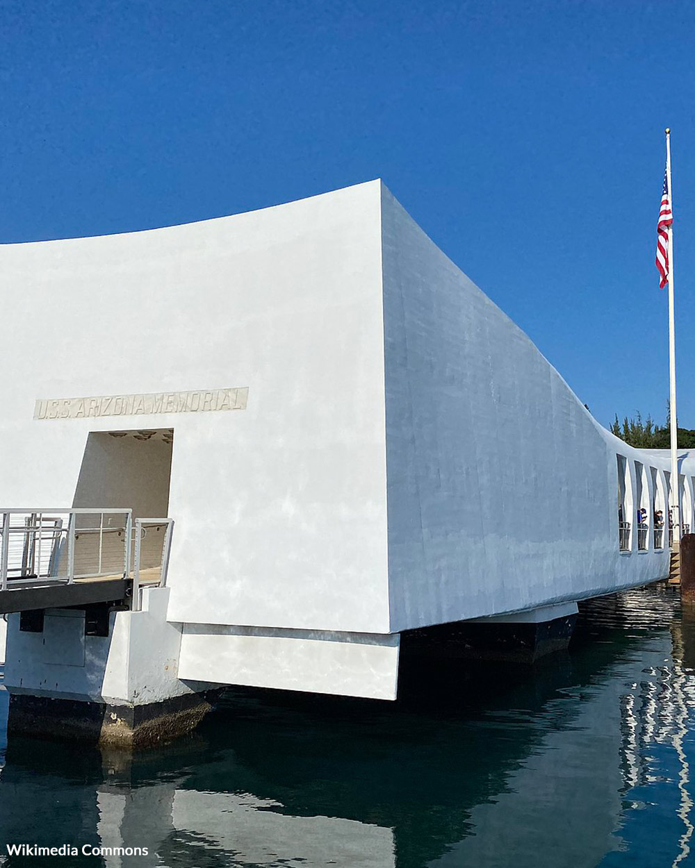 The Pearl Harbor Memorial in Honolulu, Hawaii.